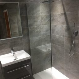 Power shower installation in Lancaster and Morecambe